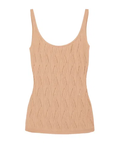 Gabriela Hearst Knitted Tank Vest In Brown