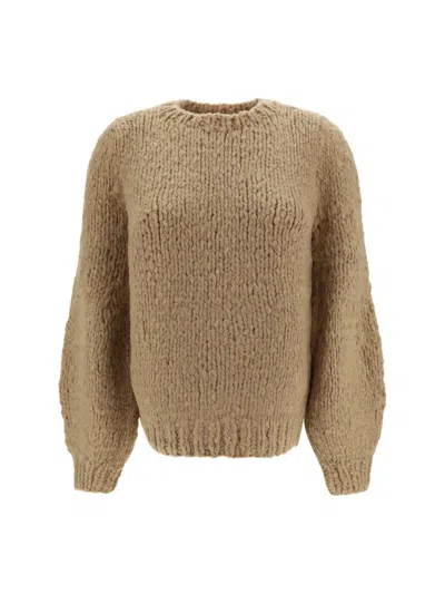 Gabriela Hearst Lawrence Sweater In Oatmeal