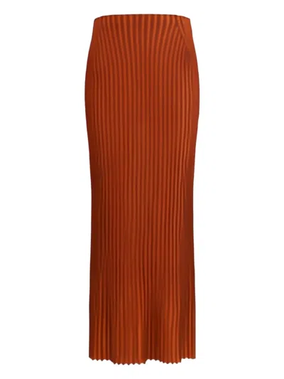 GABRIELA HEARST KRAUSE RIBBED-KNIT SKIRT