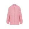 Gabriela Hearst Laetitia Pink Linen Blouse