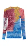 Gabriela Hearst Laima Wool-cashmere Knit Sweater In Multi