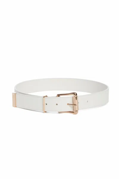 Gabriela Hearst Laird Belt In White Leather