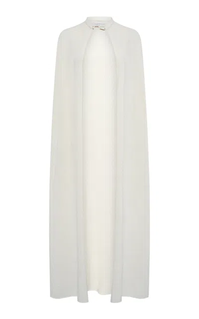 Gabriela Hearst Laleh Silk Cape In White