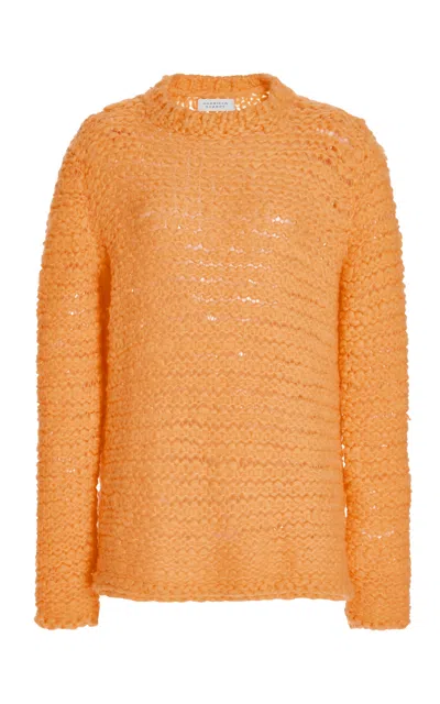 Gabriela Hearst Larenzo Cashmere Sweater In Fluorescent Orange