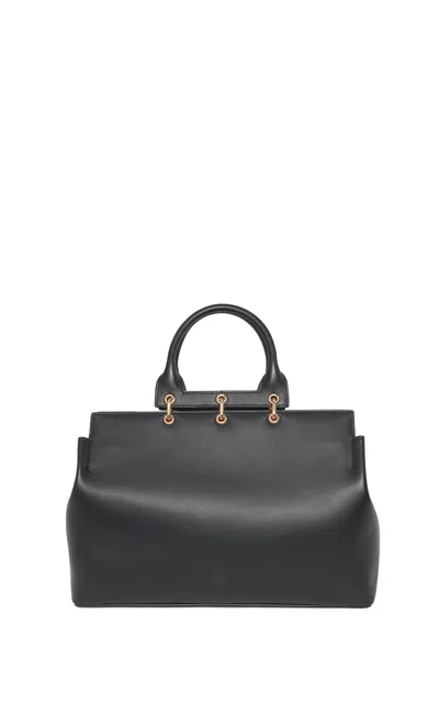 Gabriela Hearst Large Amethyst Bag In Black Nappa Leather