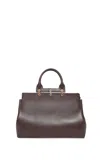 Gabriela Hearst Large Amethyst Bag In Bordeaux Nappa Leather In Burgundy