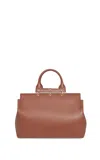 Gabriela Hearst Large Amethyst Bag In Cognac Nappa Leather In Brown