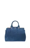 Gabriela Hearst Large Amethyst Bag In Navy Suede