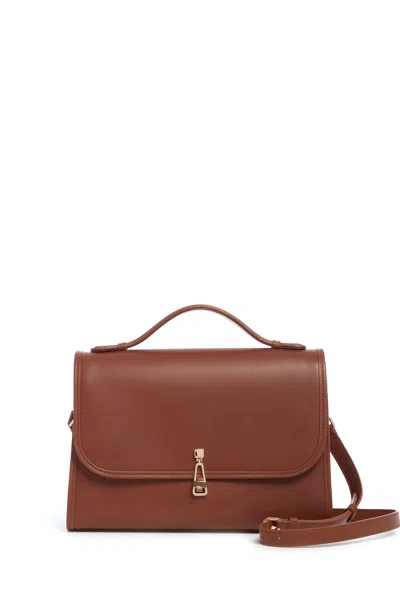 Gabriela Hearst Large Leonora Bag In Cognac Leather