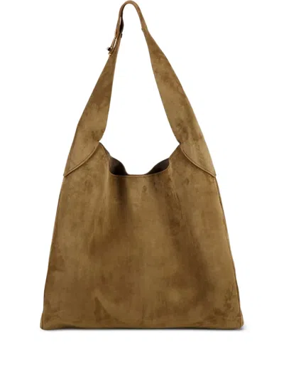 Gabriela Hearst Large Suede Tote Bag In Brown