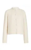 Gabriela Hearst Larrington Brushed Cashmere Single-breasted Jacket In Ivory