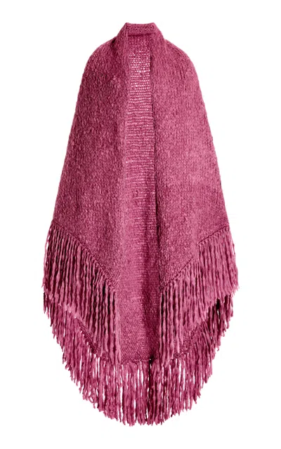 Gabriela Hearst Lauren Wrap Scarf In Pink