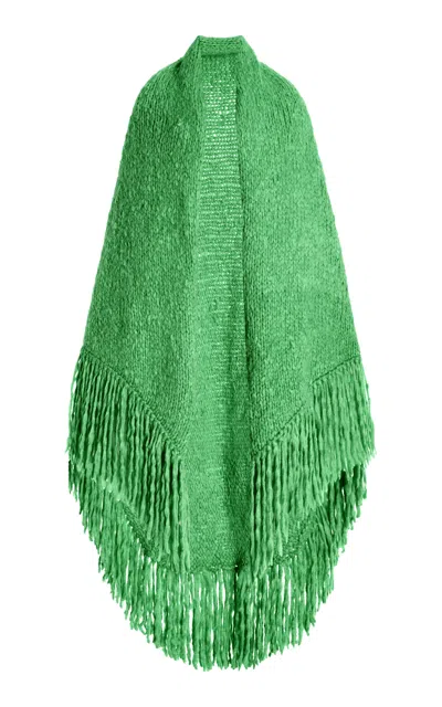 Gabriela Hearst Lauren Wrap Scarf In Green