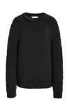 Gabriela Hearst Lawrence Knit Sweater In Black Welfat Cashmere In Black