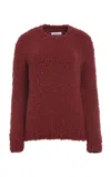 Gabriela Hearst Lawrence Knit Sweater In Burnt Sienna Welfat Cashmere In Red