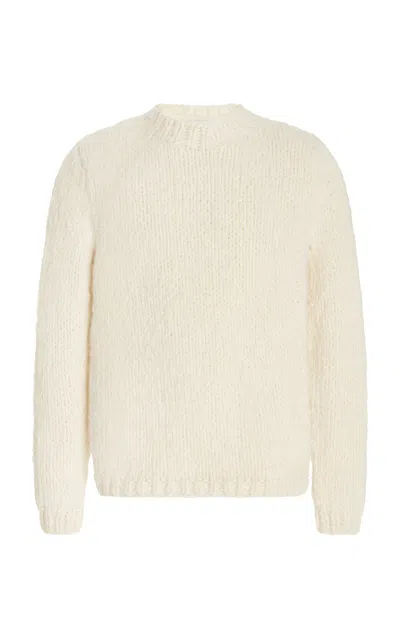 Gabriela Hearst Lawrence Knit Sweater In Ivory Welfat Cashmere