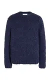 Gabriela Hearst Lawrence Knit Sweater In Navy Welfat Cashmere In Navy