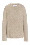 GABRIELA HEARST LAWRENCE KNIT SWEATER IN OATMEAL WELFAT CASHMERE