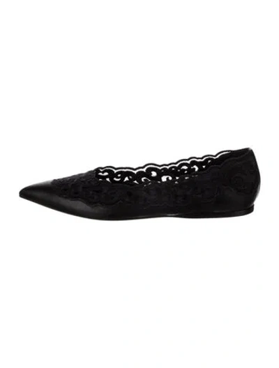 Pre-owned Gabriela Hearst Leather Ballet Flats In Black