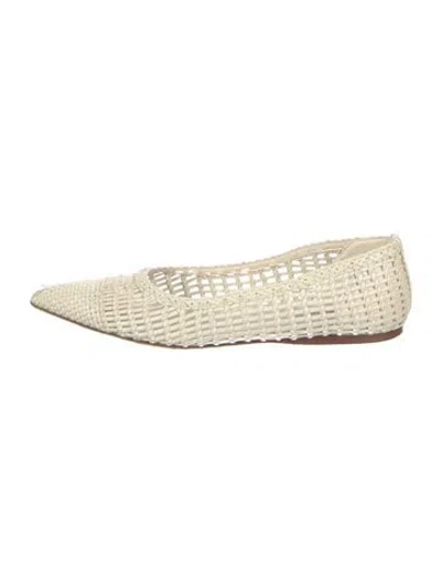 Pre-owned Gabriela Hearst Leather Ballet Flats In Neutral