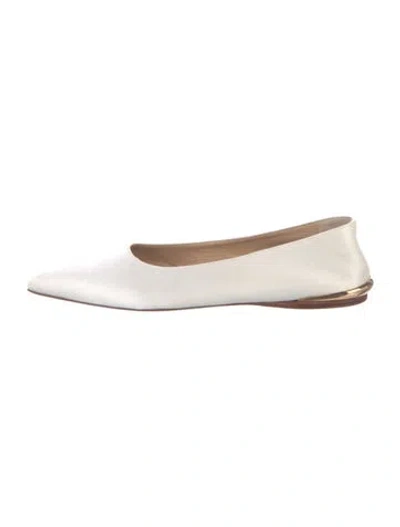 Pre-owned Gabriela Hearst Leather Ballet Flats In White