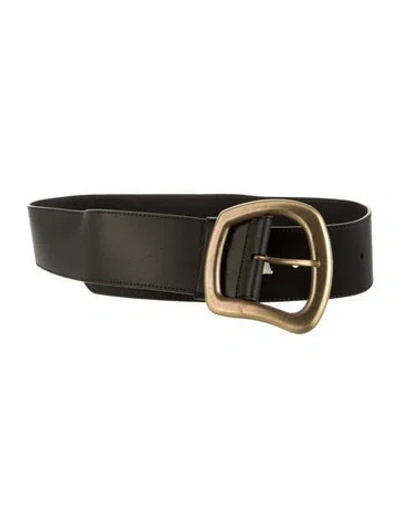Pre-owned Gabriela Hearst Leather Belt In Black