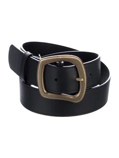 Pre-owned Gabriela Hearst Leather Belt In Black