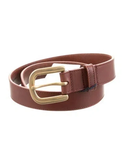 Pre-owned Gabriela Hearst Leather Belt In Brown
