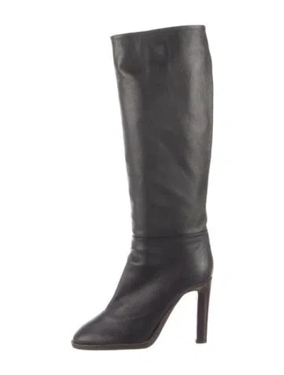 Pre-owned Gabriela Hearst Leather Boots In Black