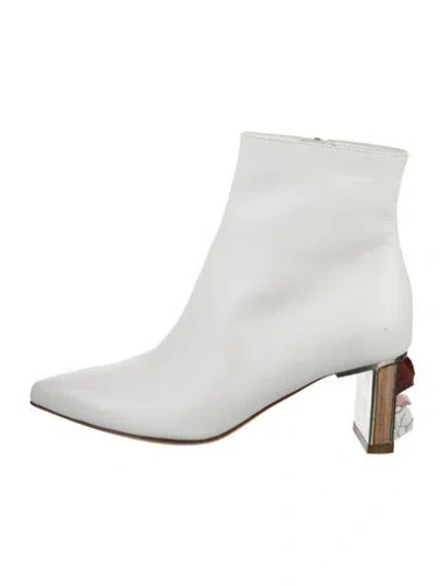 Pre-owned Gabriela Hearst Leather Boots In White