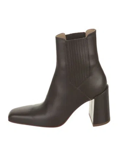 Pre-owned Gabriela Hearst Leather Chelsea Boots In Brown