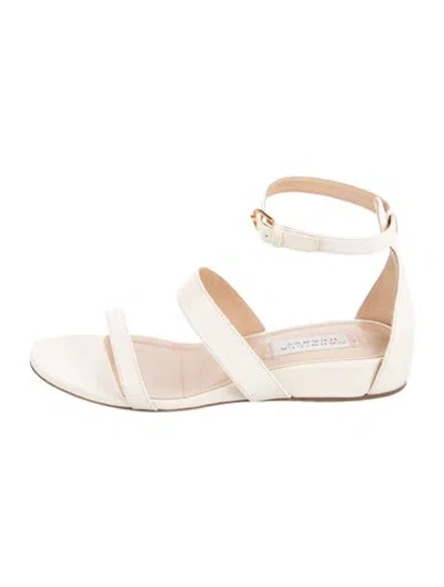 Pre-owned Gabriela Hearst Leather Gladiator Sandals In Neutral