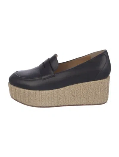 Pre-owned Gabriela Hearst Leather Loafers In Blue
