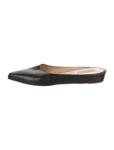 Pre-owned Gabriela Hearst Leather Mules In Black