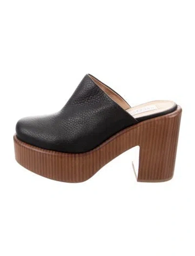 Pre-owned Gabriela Hearst Leather Mules In Black