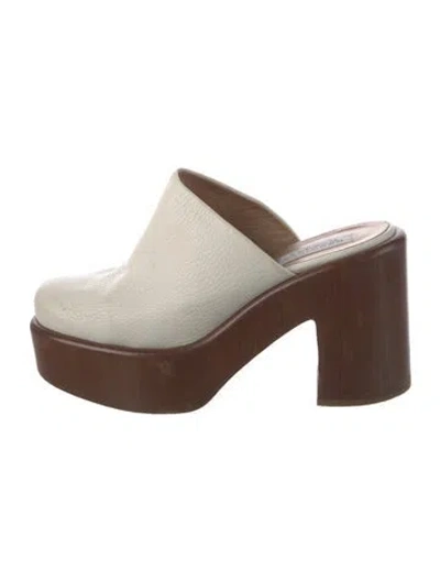 Pre-owned Gabriela Hearst Leather Mules In Brown