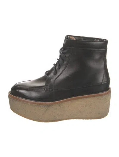 Pre-owned Gabriela Hearst Leather Oxfords In Black