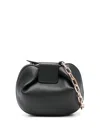 Gabriela Hearst Soft Demi Clutch With Chain In Black Nappa Leather In Black