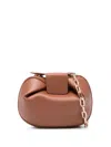 Gabriela Hearst Demi Lamb Leather Clutch Bag In Brown