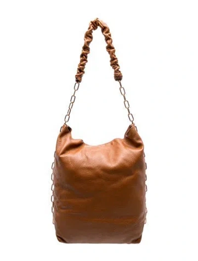 Pre-owned Gabriela Hearst Leather Tote In Brown