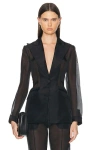 Gabriela Hearst Leiva Blazer Women's Jacket In Black