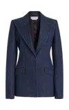 Gabriela Hearst Leiva Single-breasted Denim Blazer In Denim