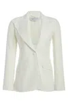 Gabriela Hearst Leiva Blazer In Ivory Sea Island Cotton Corduroy In Ivory