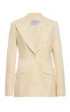 Gabriela Hearst Leiva Blazer In Ivory Virgin Wool In Neutral
