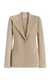 Gabriela Hearst Leiva Blazer In Khaki Sportswear Wool In Khaki