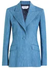 Gabriela Hearst Leiva Cotton-blend Blazer In Blue