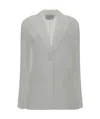 Gabriela Hearst Leiva Single Breasted Blazer In Gray