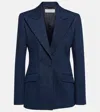 Gabriela Hearst Leiva Single-breasted Denim Blazer In Blue