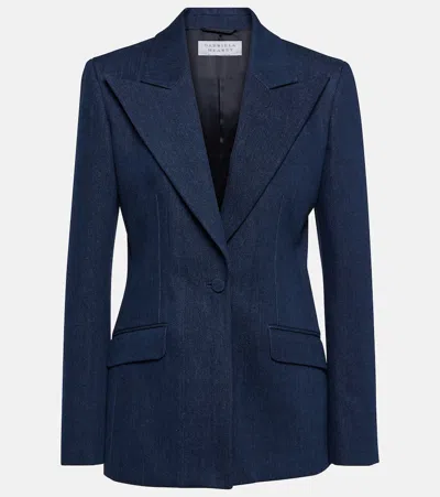 Gabriela Hearst Leiva Single-breasted Denim Blazer In Blue