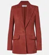 Gabriela Hearst Leiva Blazer In Burnt Sienna Suede In Brown